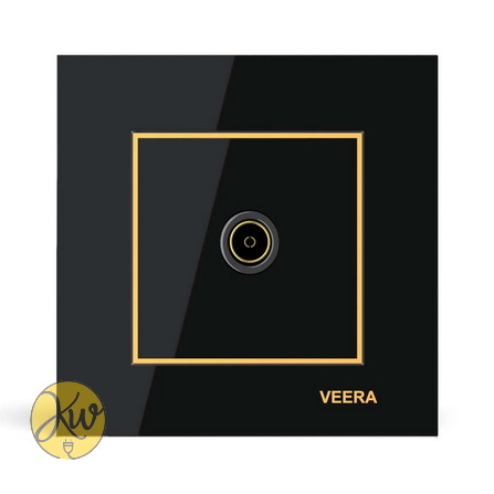 فیش آنتن ویرا مدل امگا مشکی طلایی مشکی - ویرا الکتریک آیننه ای جذاب براق ایرانی قیمت مناسب