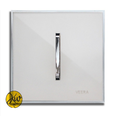 کلید و پریز ویرا مدل شهاب سفید با زه استیل - ویرا الکتریک ایرانی لاکچری با کیفیت ارزان جدید