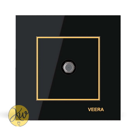 فیش آنتن ماهواره ویرا مدل امگا مشکی طلایی مشکی - ویرا الکتریک آیننه ای لاکچری شیک ایرانی قیمت مناسب