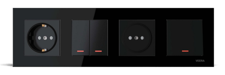 کادر چهار خانه ویرا مدل کریستال مشکی ارزان اقتصادی باکیفیت ایرانی براق