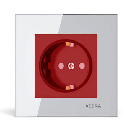 پریز یو پی اس ویرا مدل کریستال سفید اقتصادی ارزان باکیفیت ایرانی براق