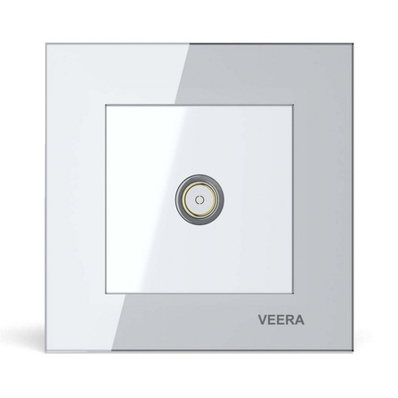 فیش آنتن ویرا مدل کریستال سفید گلس ایرانی ارزان