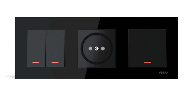 کادر سه خانه ویرا مدل کریستال مشکی ارزان اقتصادی باکیفیت ایرانی براق