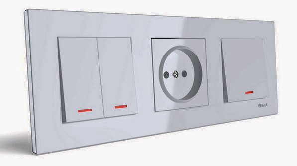 کادر سه خانه ویرا مدل ویرا نقره ای - ویرا الکتریک پرفروش ارزان به صرفه باکیفیت ایرانی