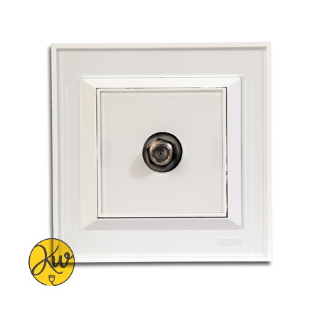 فیش آنتن ماهواره ویرا مدل ویرا پرو سفید با زه سفید کلاسیک