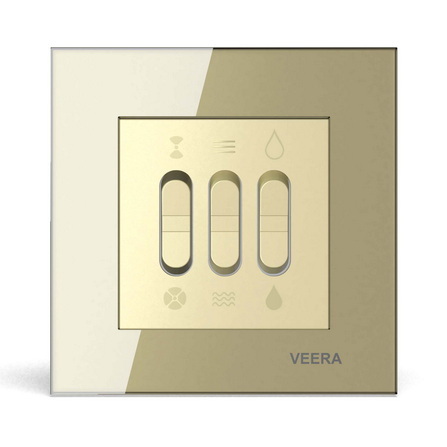 کلید کولر ویرا مدل کریستال بژ گلس با کیفیت ایرانی ارزان مقرون به صرفه