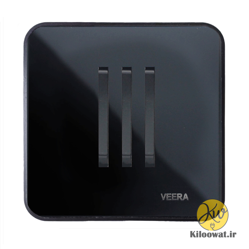  کلید سه پل شهاب آرک زیبا مدرن جذاب مشکی 