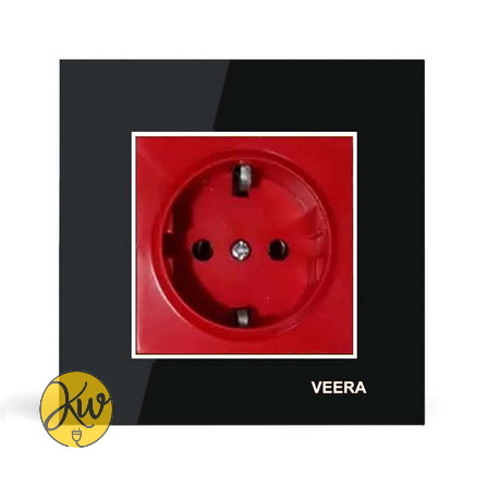 پریز یو پی اس ( UPS ) ویرا مدل امگا مشکی سفید مشکی - ویرا الکتریک براق ایرانی باکیفیت لاکچری