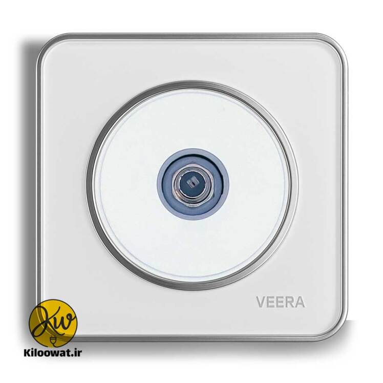 ویرا مدل آلفا گلس سفید لاکچری دایره زیبا براق ARK CURVE